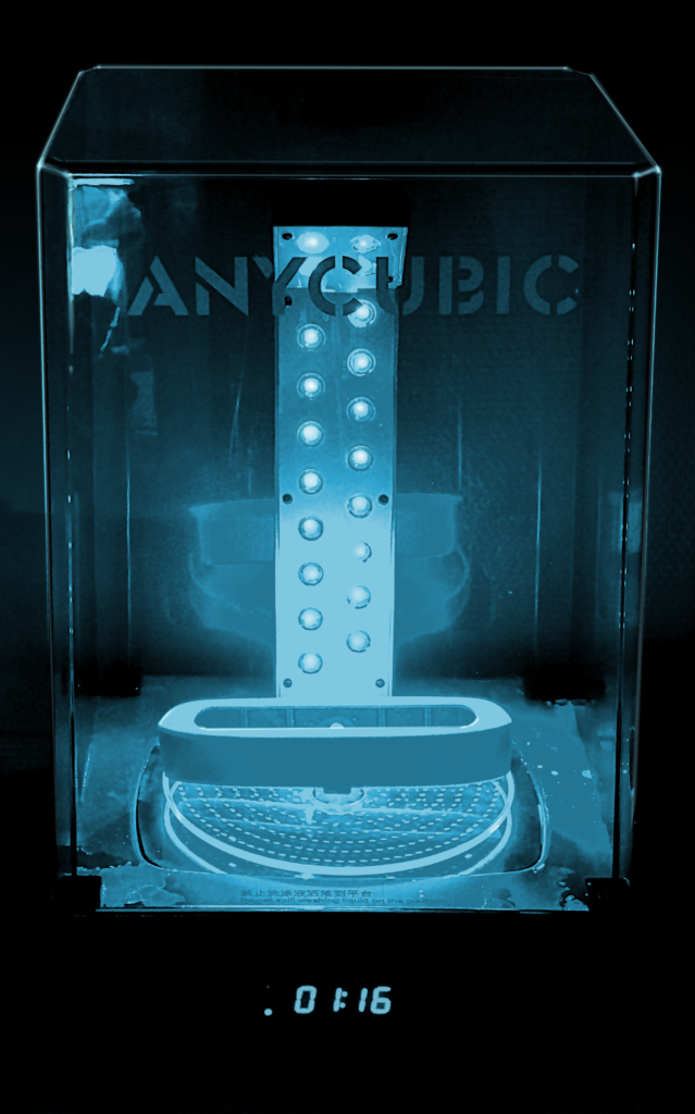 Curing a 3D print